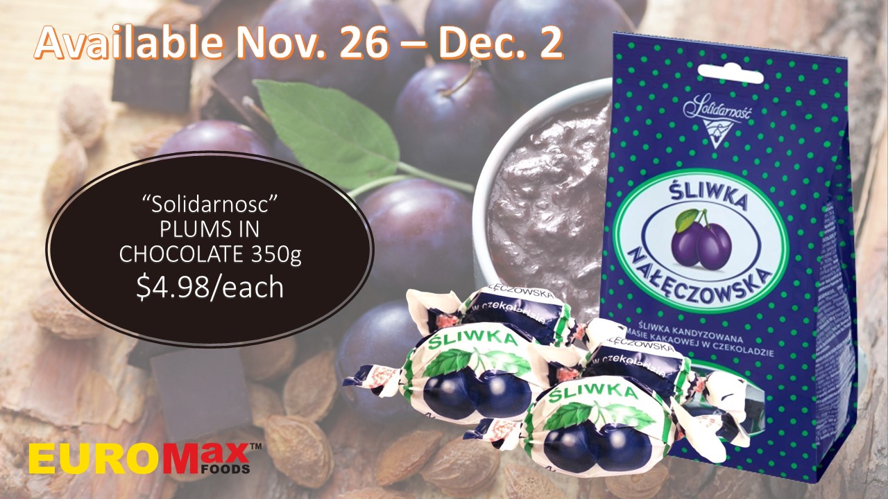 Solidarnosc Plums In Chocolate 350g