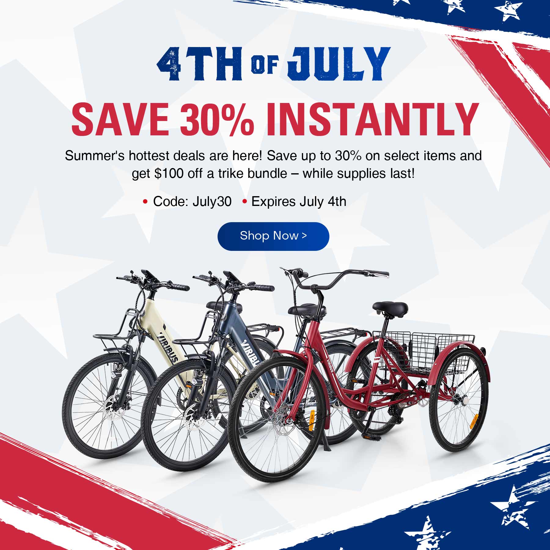 Viribus Bikes - 4th of July 30% Off Sale